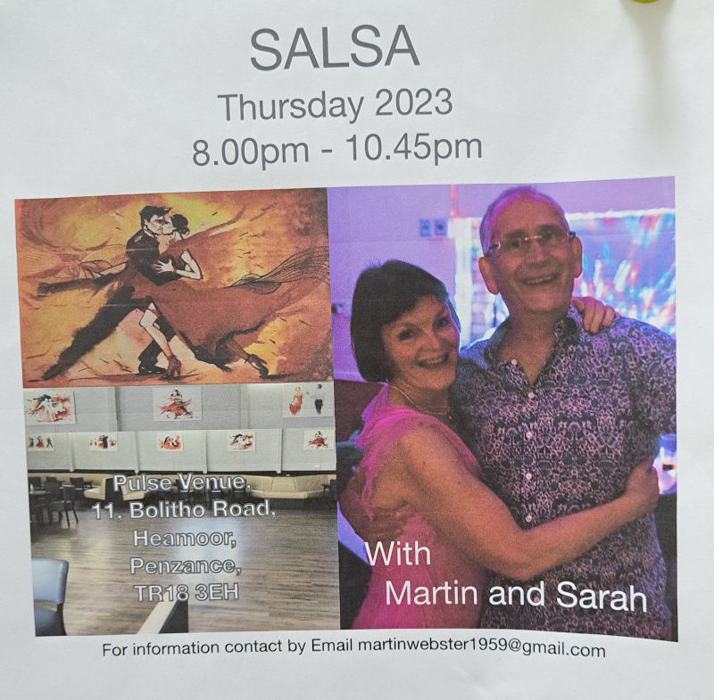 Salsa class Penzance poster