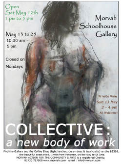 St Just Collective life drawing exhibition poster