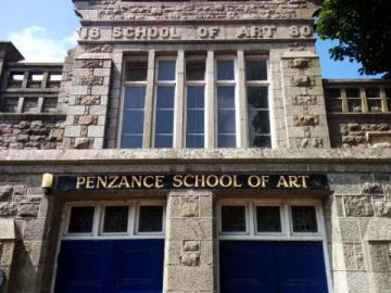 Penzance School of Art Morrab Road entrance doorway