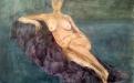 reclining nude Cornwall woman