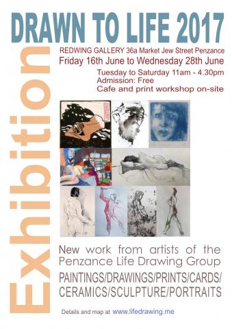 Exhibition Poster - Drawn To Life 2017 Life Drawing Exhibition Poster
