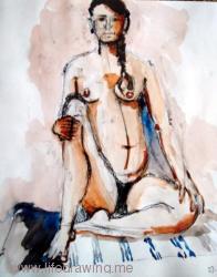 seated woman 