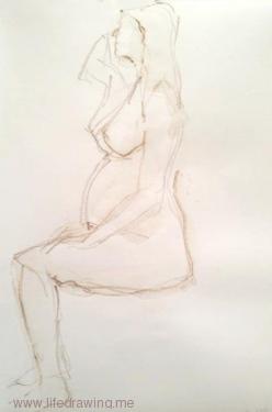 Beautiful Pregnant Woman Sketch Illustration Portrait Stock Photo, Picture  And Royalty Free Image. Image 140804600.